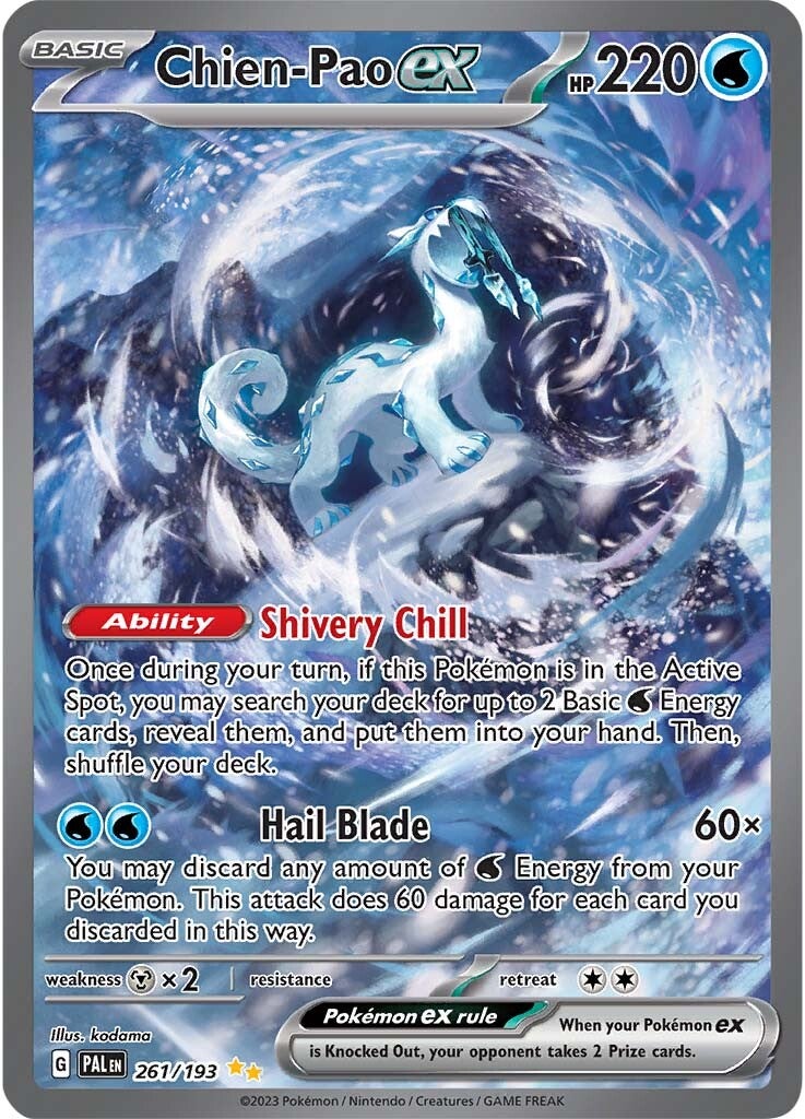 Chien-Pao ex (261/193) [Scarlet & Violet: Paldea Evolved] | Game Master's Emporium (The New GME)