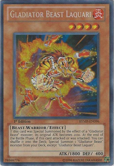 Gladiator Beast Laquari [RYMP-EN096] Secret Rare | Game Master's Emporium (The New GME)