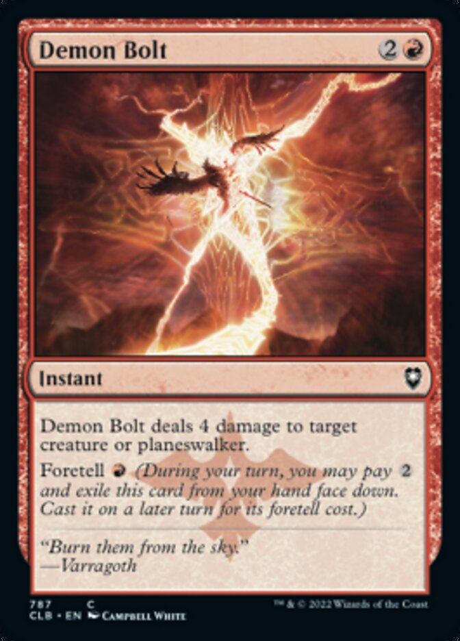 Demon Bolt [Commander Legends: Battle for Baldur's Gate] | Game Master's Emporium (The New GME)