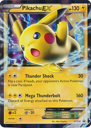 Pikachu EX (XY174) (Jumbo Card) [XY: Black Star Promos] | Game Master's Emporium (The New GME)