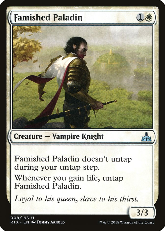 Famished Paladin [Rivals of Ixalan] | Game Master's Emporium (The New GME)