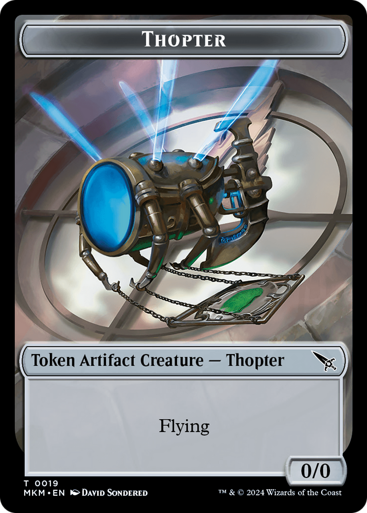 Thopter Token (0019) [Murders at Karlov Manor Tokens] | Game Master's Emporium (The New GME)