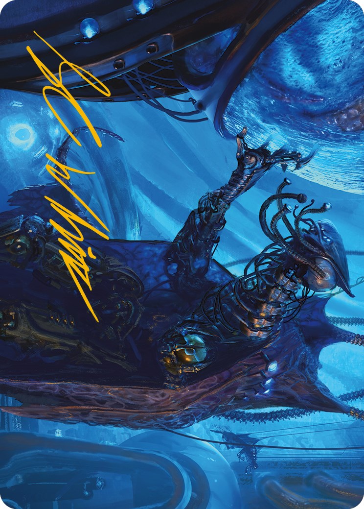 Atmosphere Surgeon Art Card (Gold-Stamped Signature) [Phyrexia: All Will Be One Art Series] | Game Master's Emporium (The New GME)