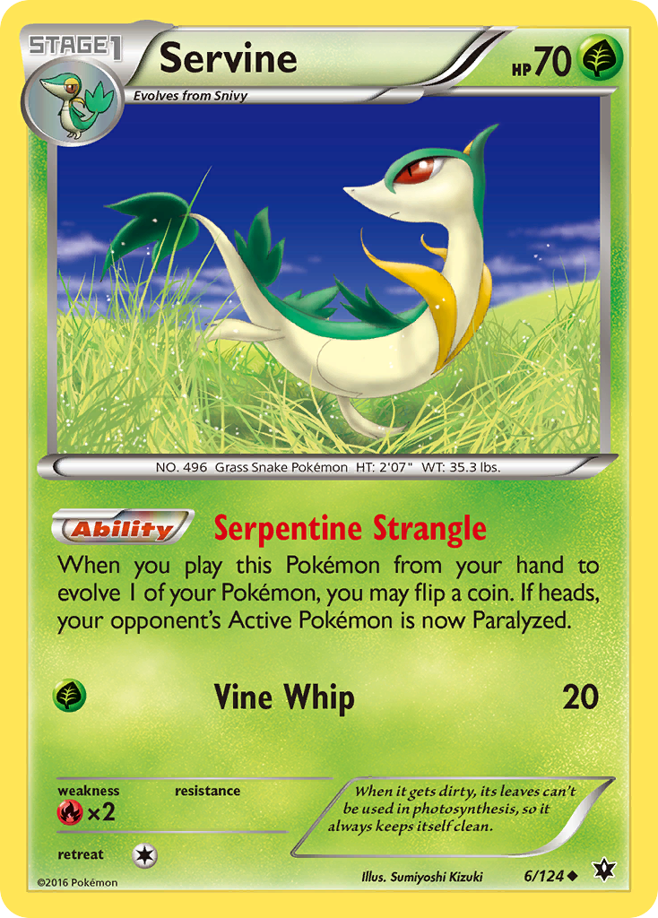 Servine (6/124) [XY: Fates Collide] | Game Master's Emporium (The New GME)