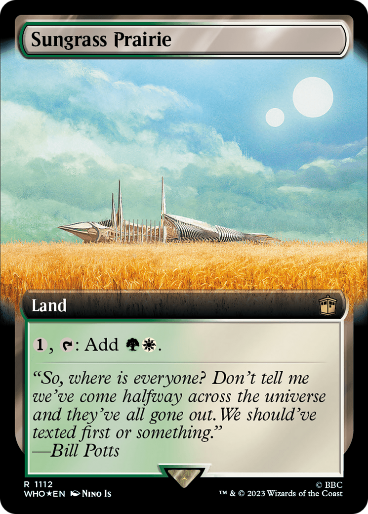 Sungrass Prairie (Extended Art) (Surge Foil) [Doctor Who] | Game Master's Emporium (The New GME)