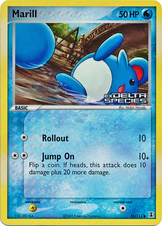 Marill (76/113) (Stamped) [EX: Delta Species] | Game Master's Emporium (The New GME)
