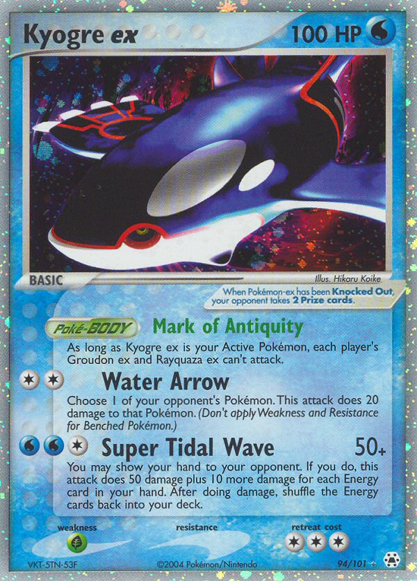 Kyogre ex (94/101) [EX: Hidden Legends] | Game Master's Emporium (The New GME)