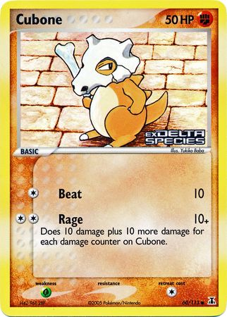 Cubone (60/113) (Stamped) [EX: Delta Species] | Game Master's Emporium (The New GME)