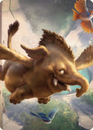 Lulu, Loyal Hollyphant Art Card (18) [Commander Legends: Battle for Baldur's Gate Art Series] | Game Master's Emporium (The New GME)