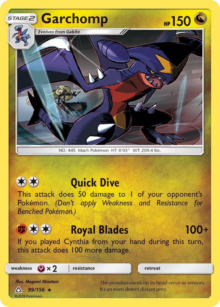 Garchomp (99/156) (Cracked Ice Holo) (Theme Deck Exclusive) [Sun & Moon: Ultra Prism] | Game Master's Emporium (The New GME)