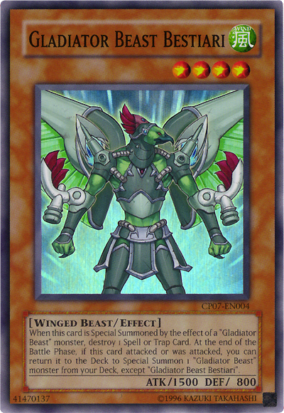 Gladiator Beast Bestiari [CP07-EN004] Super Rare | Game Master's Emporium (The New GME)