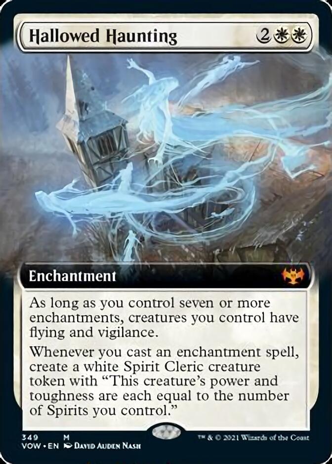 Hallowed Haunting (Extended Art) [Innistrad: Crimson Vow] | Game Master's Emporium (The New GME)