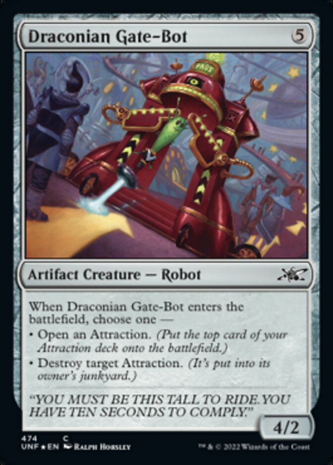 Draconian Gate-Bot (Galaxy Foil) [Unfinity] | Game Master's Emporium (The New GME)