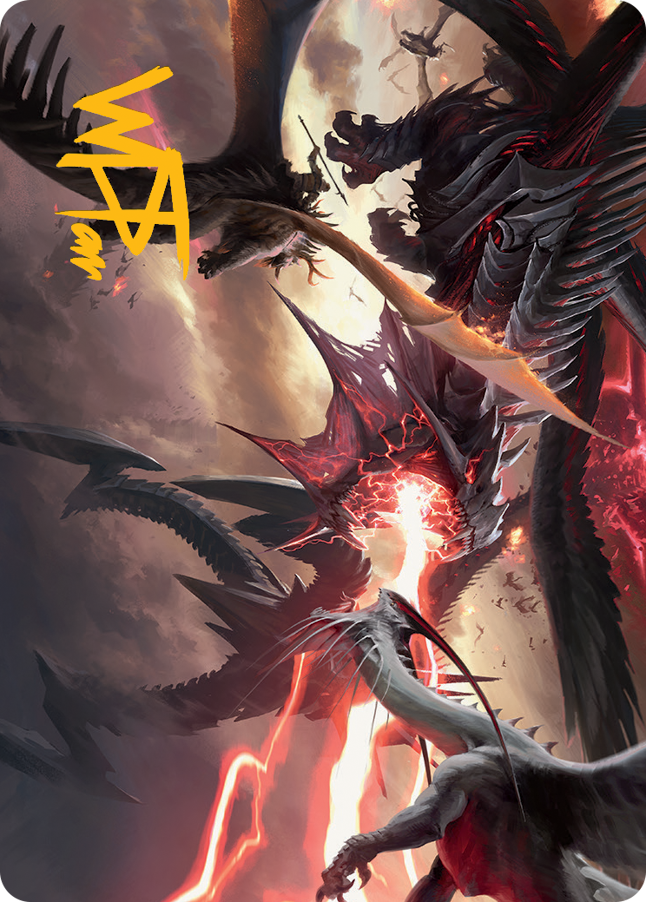 Invasion of Tarkir Art Card (Gold-Stamped Signature) [March of the Machine Art Series] | Game Master's Emporium (The New GME)