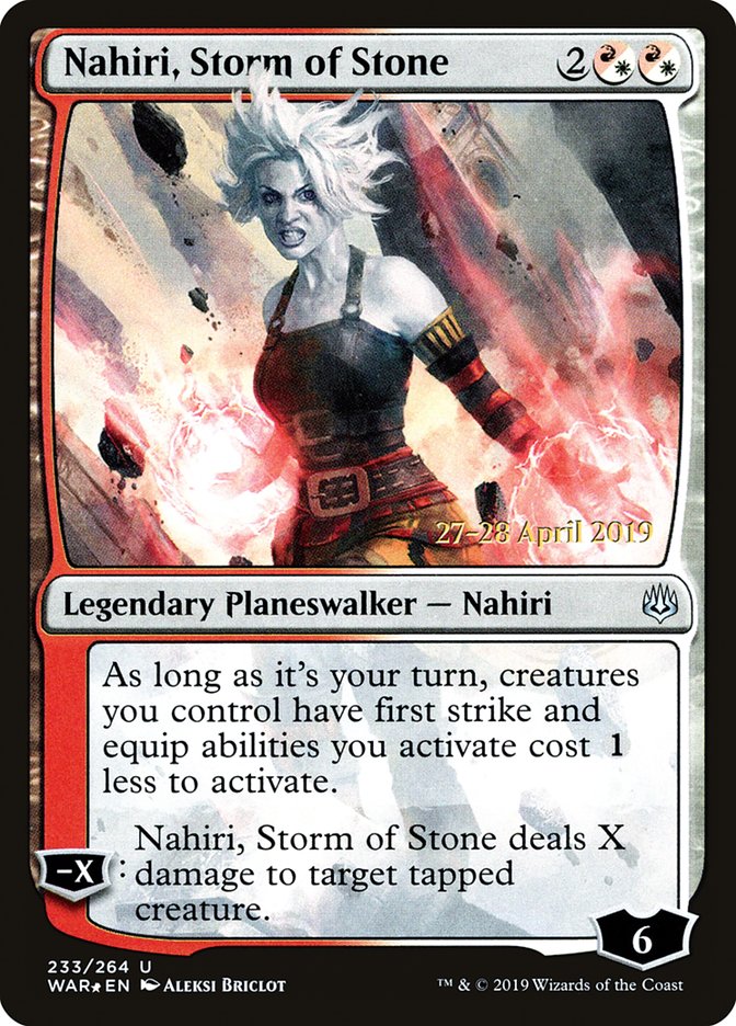 Nahiri, Storm of Stone [War of the Spark Prerelease Promos] | Game Master's Emporium (The New GME)