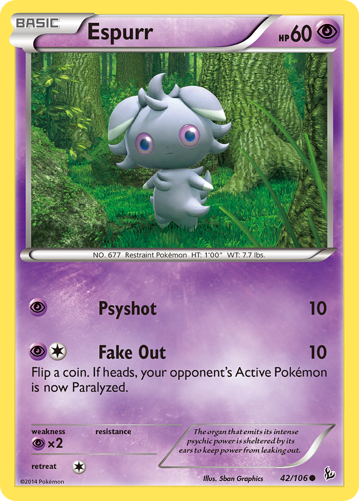 Espurr (42/106) [XY: Flashfire] | Game Master's Emporium (The New GME)