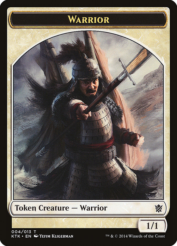Warrior Token (004/013) [Khans of Tarkir Tokens] | Game Master's Emporium (The New GME)