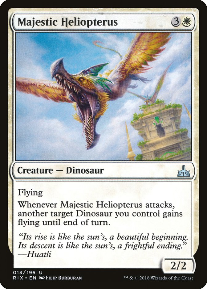 Majestic Heliopterus [Rivals of Ixalan] | Game Master's Emporium (The New GME)