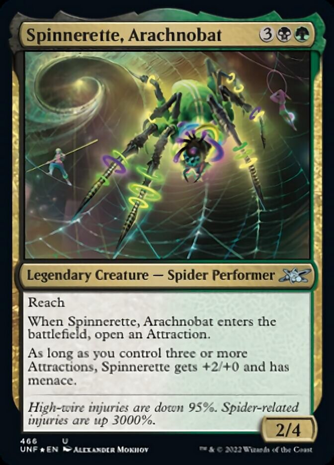 Spinnerette, Arachnobat (Galaxy Foil) [Unfinity] | Game Master's Emporium (The New GME)