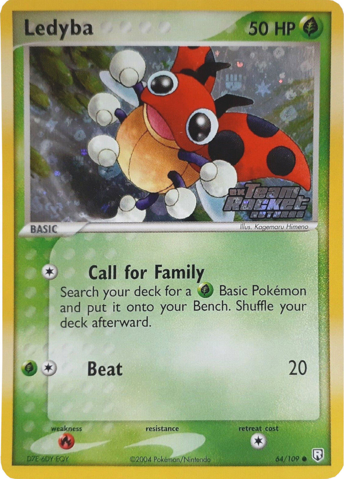 Ledyba (64/109) (Stamped) [EX: Team Rocket Returns] | Game Master's Emporium (The New GME)