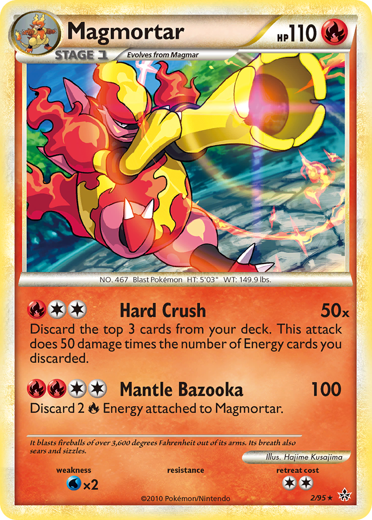 Magmortar (2/95) [HeartGold & SoulSilver: Unleashed] | Game Master's Emporium (The New GME)