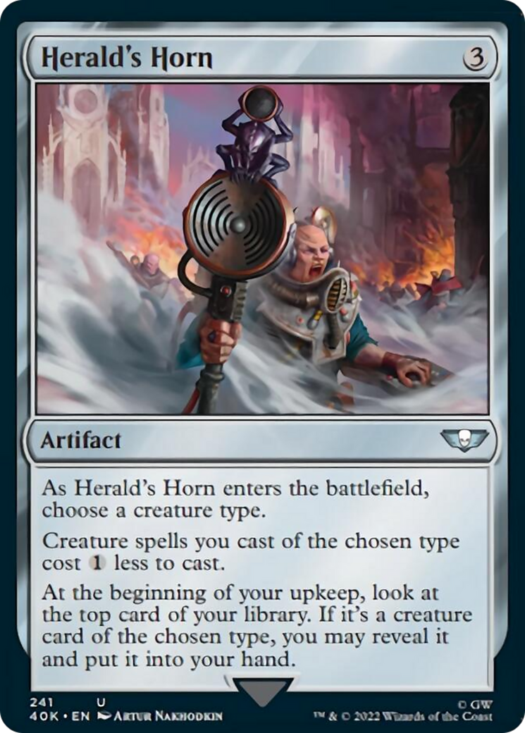 Herald's Horn (Surge Foil) [Warhammer 40,000] | Game Master's Emporium (The New GME)