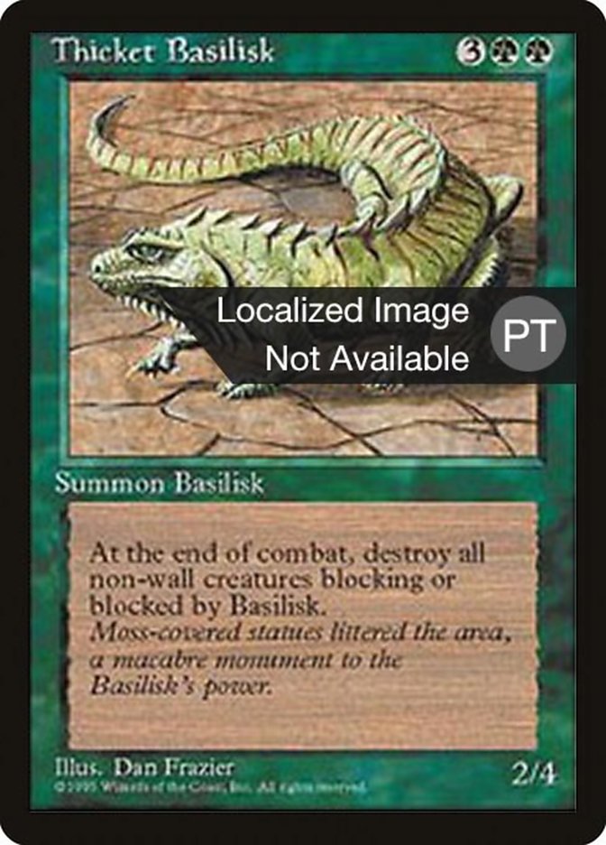 Thicket Basilisk [Fourth Edition (Foreign Black Border)] | Game Master's Emporium (The New GME)