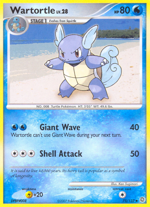 Wartortle (75/132) [Diamond & Pearl: Secret Wonders] | Game Master's Emporium (The New GME)