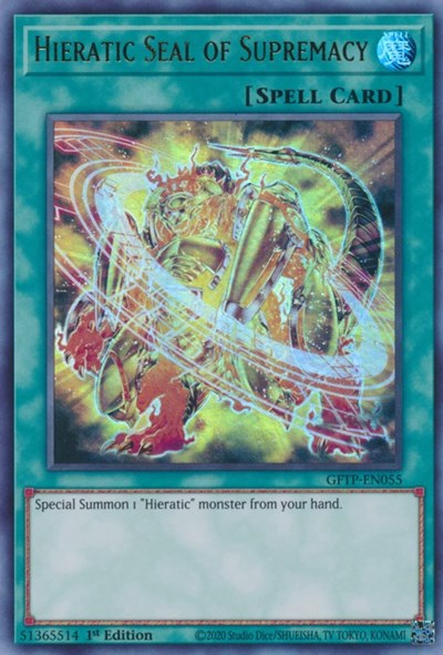 Hieratic Seal of Supremacy [GFTP-EN055] Ultra Rare | Game Master's Emporium (The New GME)