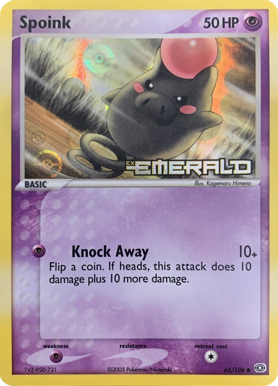 Spoink (65/106) (Stamped) [EX: Emerald] | Game Master's Emporium (The New GME)