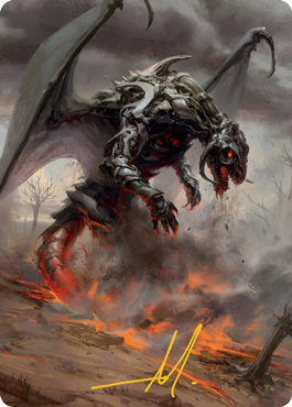 Scion of Draco Art Card (Gold-Stamped Signature) [Modern Horizons 2 Art Series] | Game Master's Emporium (The New GME)
