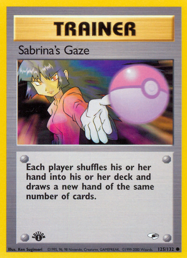 Sabrina's Gaze (125/132) [Gym Heroes 1st Edition] | Game Master's Emporium (The New GME)