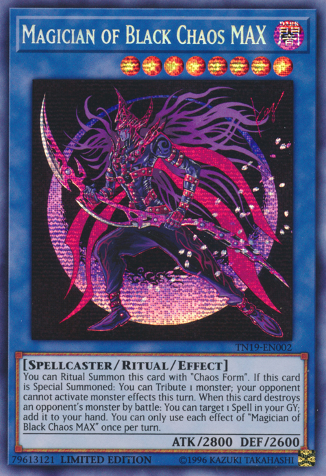 Magician of Black Chaos MAX [TN19-EN002] Prismatic Secret Rare | Game Master's Emporium (The New GME)