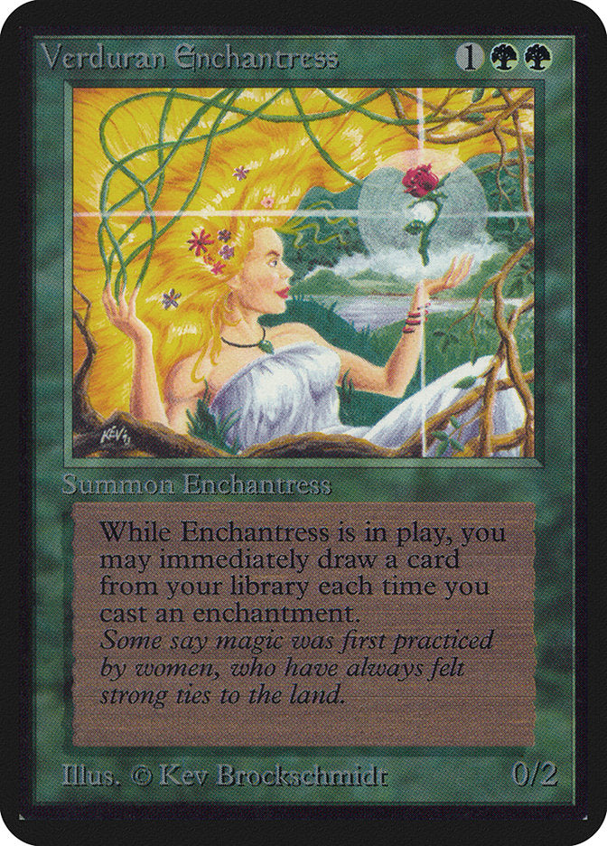 Verduran Enchantress [Alpha Edition] | Game Master's Emporium (The New GME)