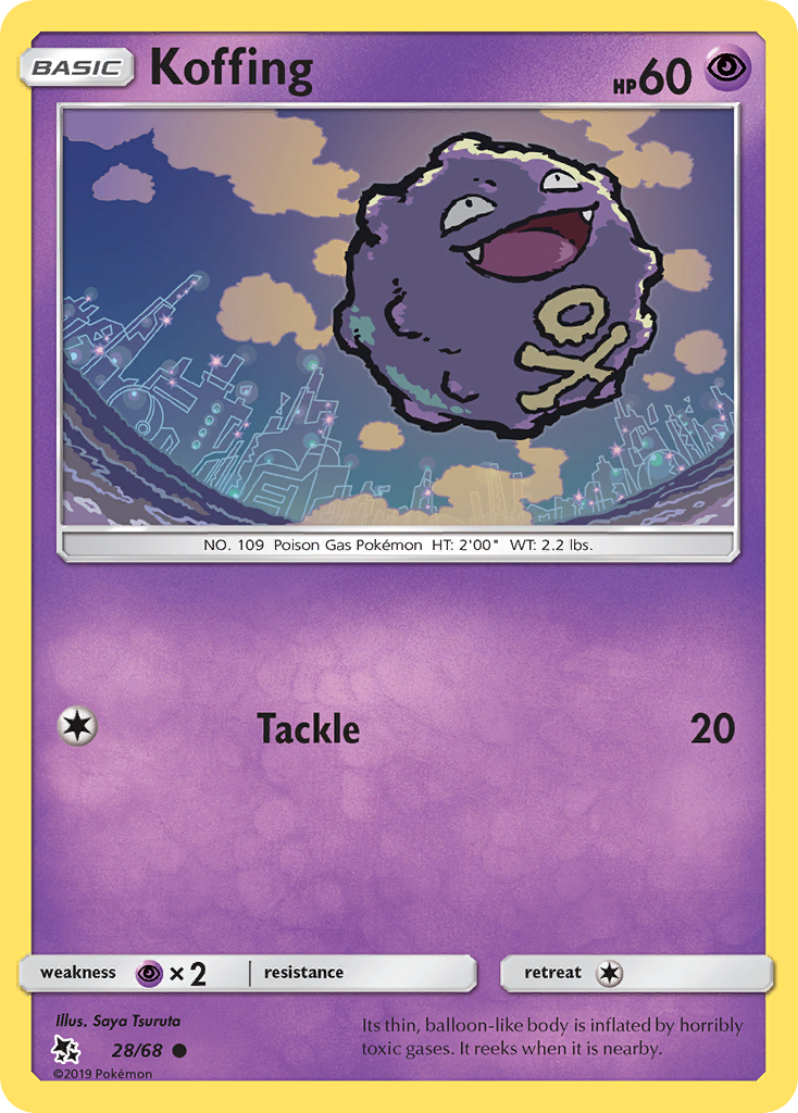 Koffing (28/68) [Sun & Moon: Hidden Fates] | Game Master's Emporium (The New GME)