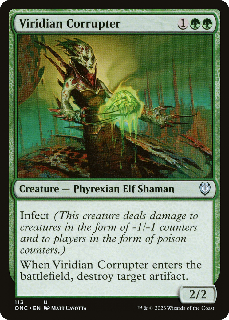 Viridian Corrupter [Phyrexia: All Will Be One Commander] | Game Master's Emporium (The New GME)