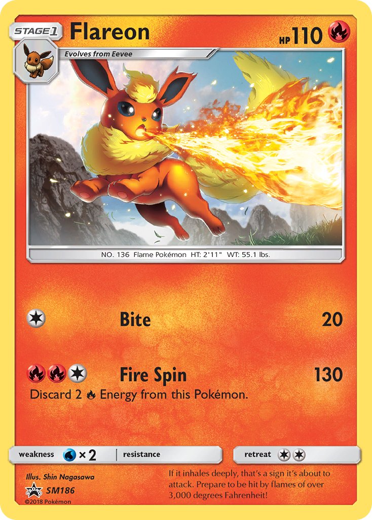 Flareon (SM186) [Sun & Moon: Black Star Promos] | Game Master's Emporium (The New GME)