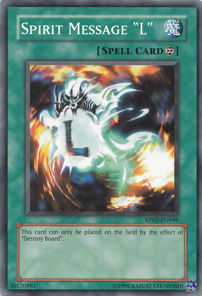 Spirit Message "L" [RP02-EN049] Common | Game Master's Emporium (The New GME)