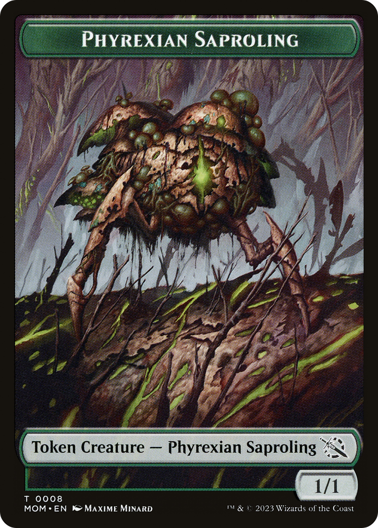 Treasure (20) // Phyrexian Saproling Double-Sided Token [March of the Machine Tokens] | Game Master's Emporium (The New GME)