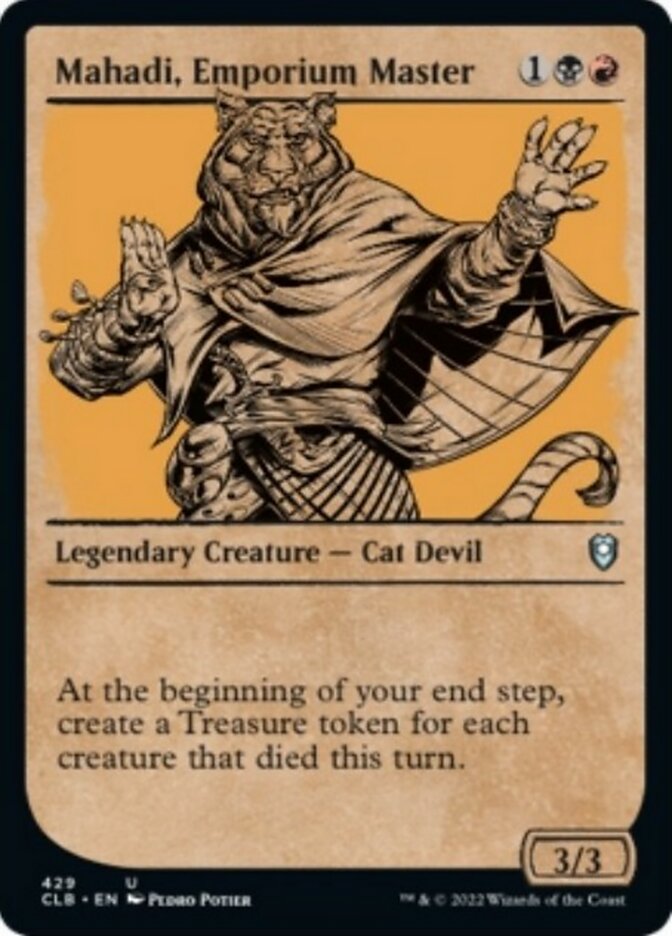 Mahadi, Emporium Master (Showcase) [Commander Legends: Battle for Baldur's Gate] | Game Master's Emporium (The New GME)