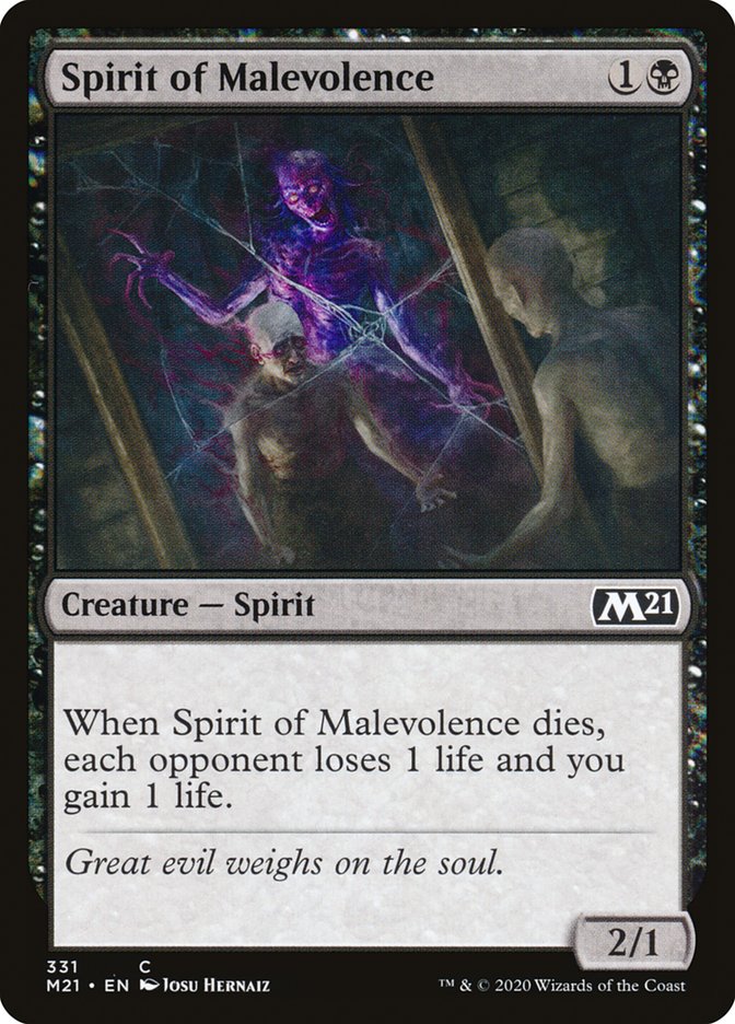 Spirit of Malevolence [Core Set 2021] | Game Master's Emporium (The New GME)