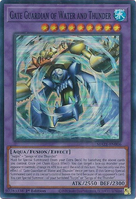 Gate Guardian of Water and Thunder [MAZE-EN006] Super Rare | Game Master's Emporium (The New GME)