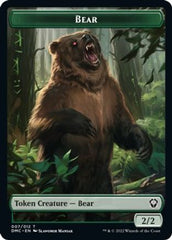 Kavu // Bear Double-Sided Token [Dominaria United Commander Tokens] | Game Master's Emporium (The New GME)