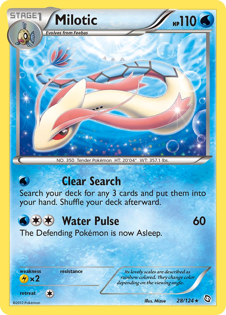 Milotic (28/124) (Theme Deck Exclusive) [Black & White: Dragons Exalted] | Game Master's Emporium (The New GME)