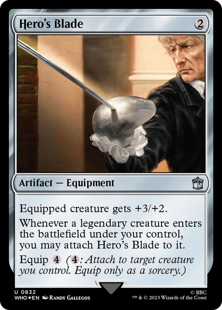 Hero's Blade (Surge Foil) [Doctor Who] | Game Master's Emporium (The New GME)