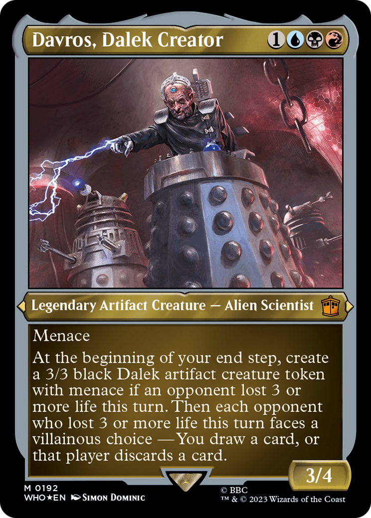 Davros, Dalek Creator (Display Commander) - Thick Stock [Doctor Who] | Game Master's Emporium (The New GME)