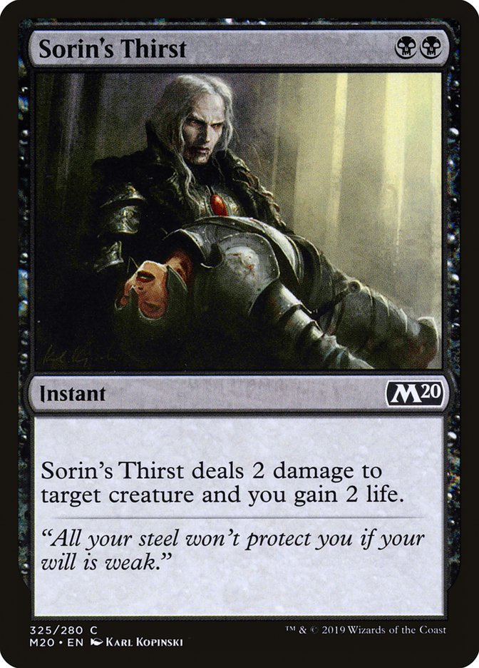 Sorin's Thirst [Core Set 2020] | Game Master's Emporium (The New GME)