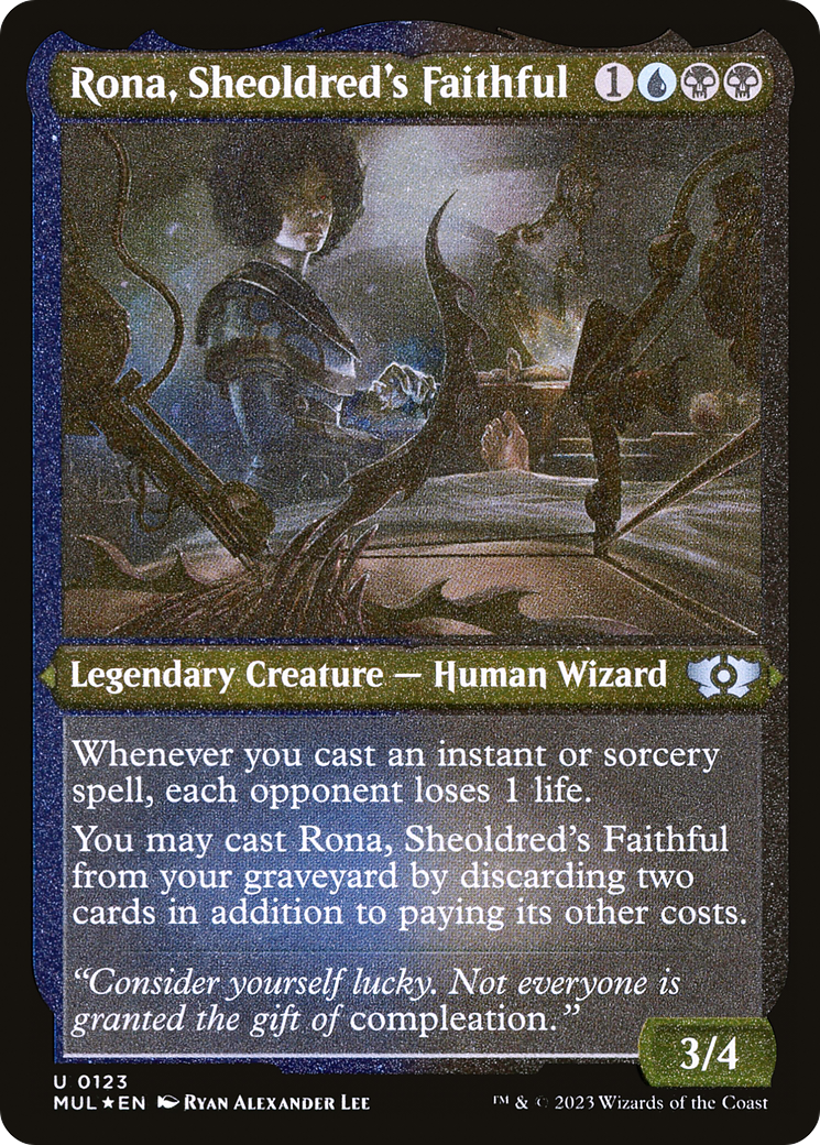 Rona, Sheoldred's Faithful (Foil Etched) [Multiverse Legends] | Game Master's Emporium (The New GME)