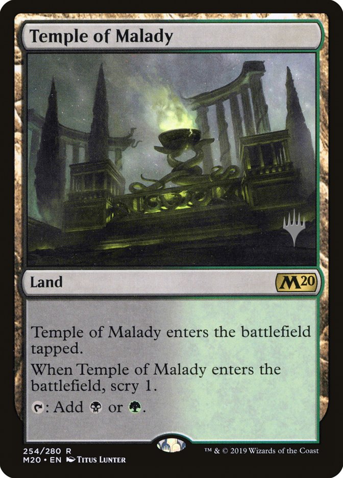 Temple of Malady (Promo Pack) [Core Set 2020 Promos] | Game Master's Emporium (The New GME)