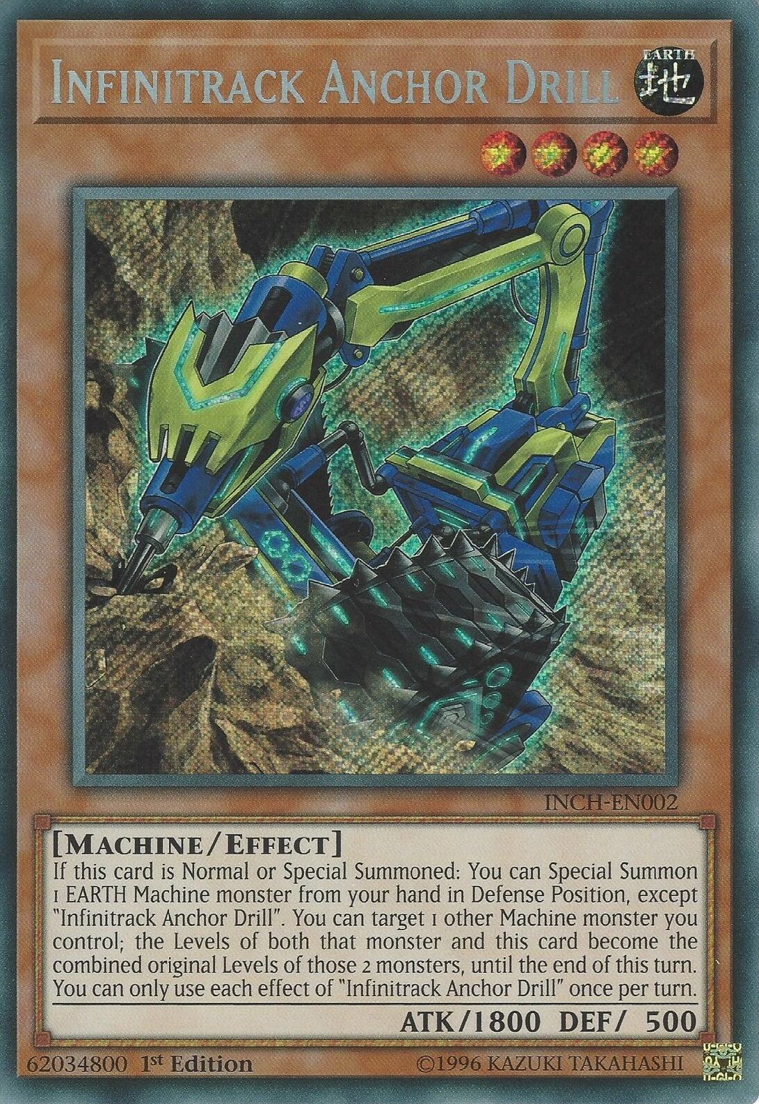 Infinitrack Anchor Drill [INCH-EN002] Secret Rare | Game Master's Emporium (The New GME)